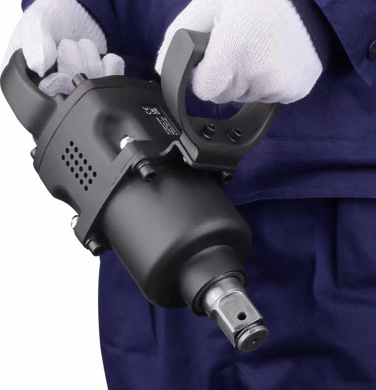 SucceBuy Avvitatore ad impulsi pneumatico da 1 pollice, fino a 2730 ft-lbs di coppia inversa, leggero con 2 impugnature per riparazioni e manutenzioni pesanti