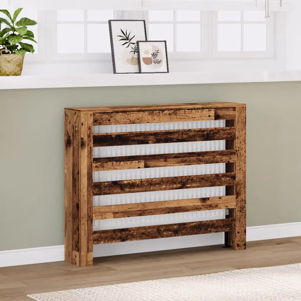 Copertura per radiatori vidaXL in legno color marrone L: 104 cm, P: 20 cm, H: 82 cm
