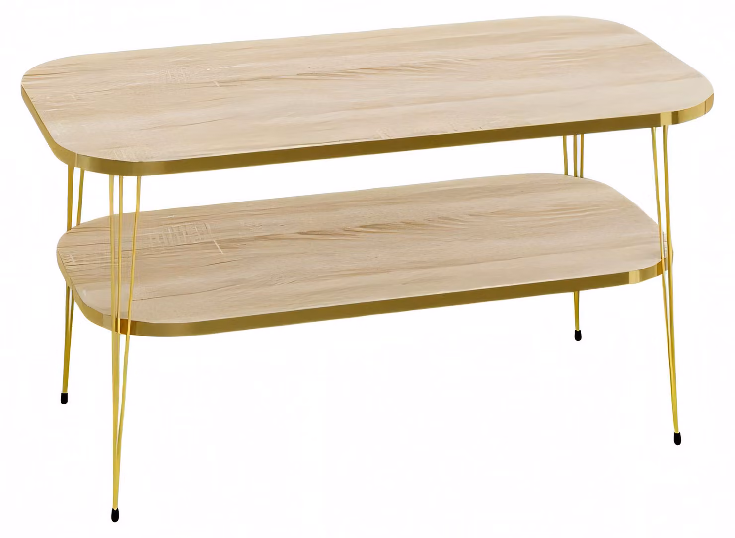 Moderner Couchtisch aus Holz in Braun für Wohnzimmer und Büro