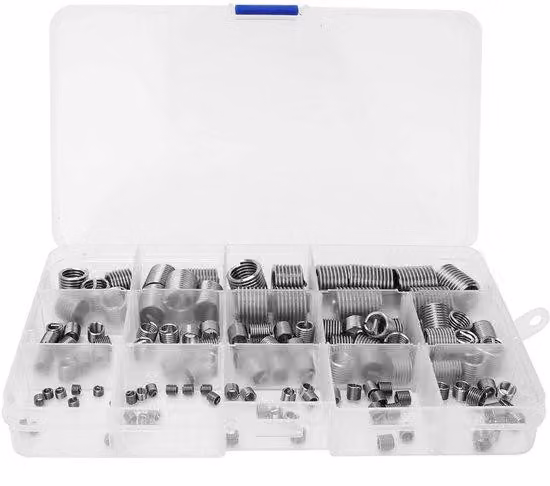 Set di utensili in acciaio inossidabile - 120 pezzi - Include inserti a taglio diritto - Kit di riparazione - Set di avvitatori
