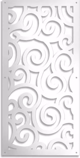 Pannello in PVC traforato Signorbit bianco L: 98 cm, H: 198 cm, Spessore: 10 mm