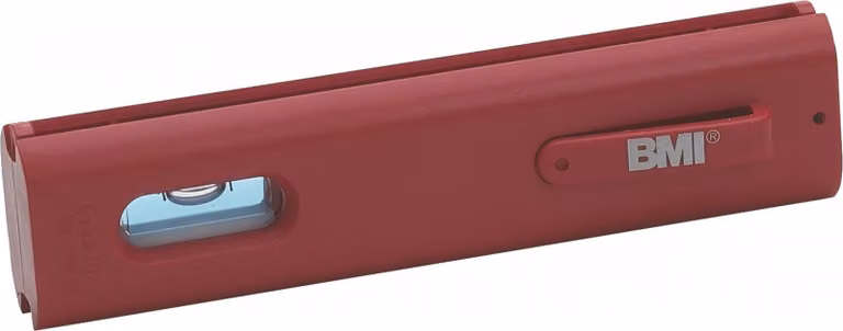 Livella a bolla d'aria con cavo BMI Livella di linea 12 cm in plastica ABS con clip di fissaggio