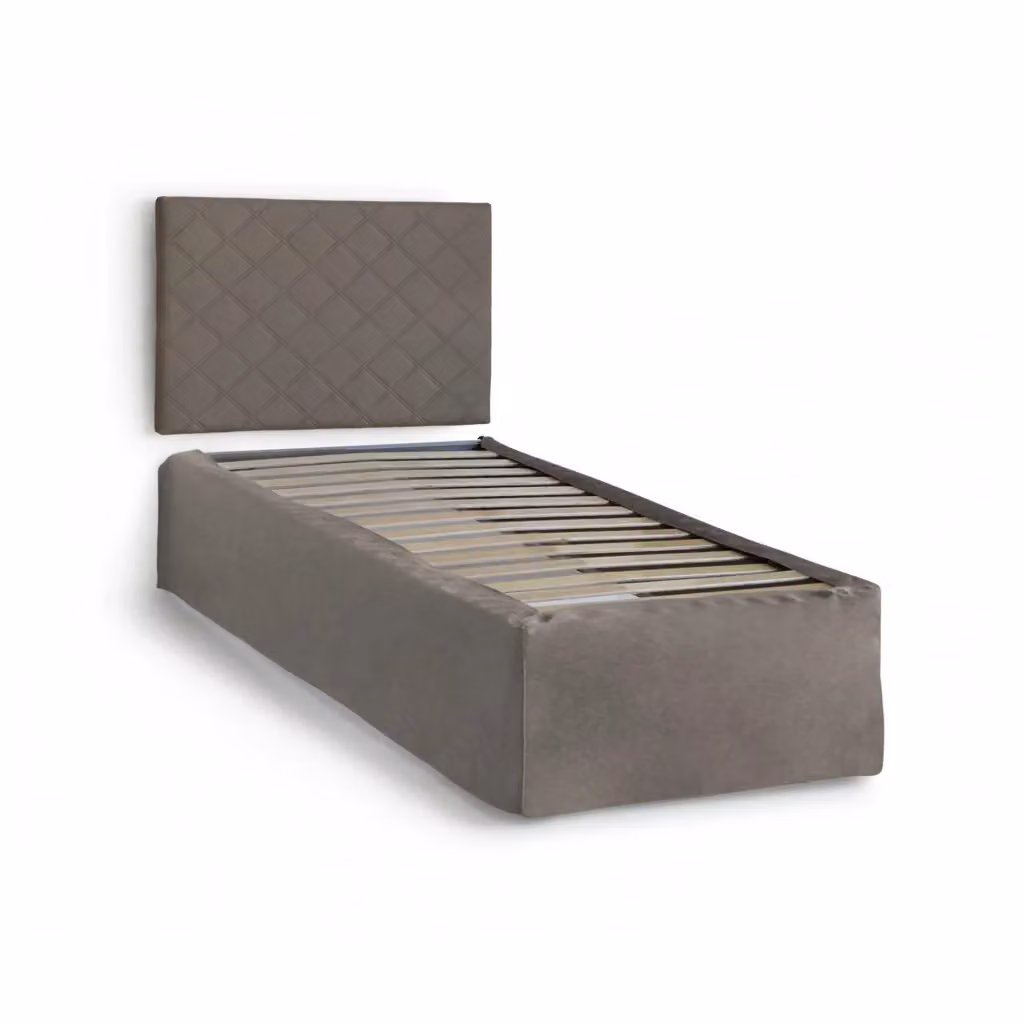 Letto Singolo Accu Talamo Italia, Grigio, Made in Italy, 80x190 cm – 2
