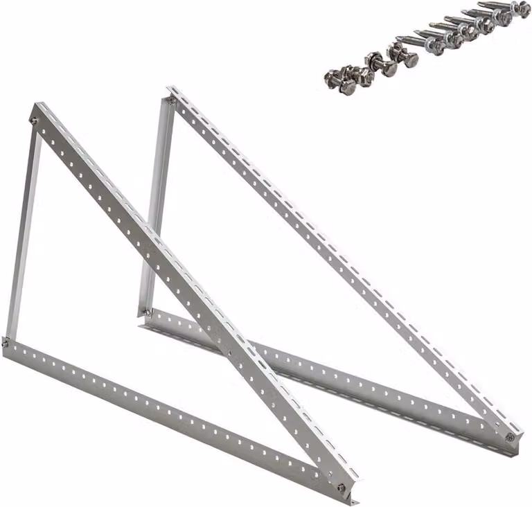 Electronicx Neigungshalter per Pannello Solare 2 Pezzi Regolabile 0°-90° 1148x1148x575mm ▶ Fotovoltaico Supporto Inclinabile - Robusto Resistente agli Agenti Atmosferici