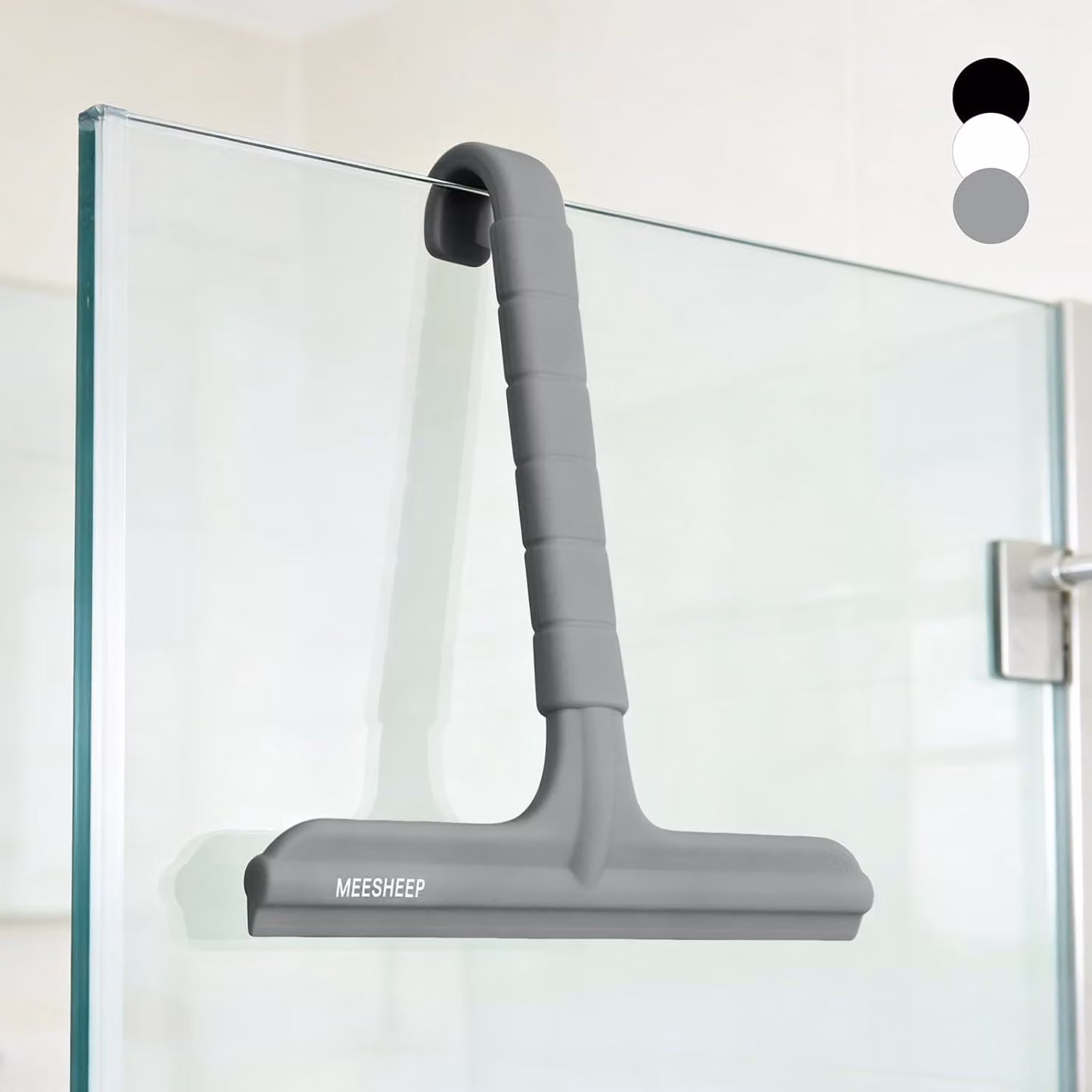 Asciugamano da doccia in silicone, 20 cm, con gancio integrato, per l'uso in doccia