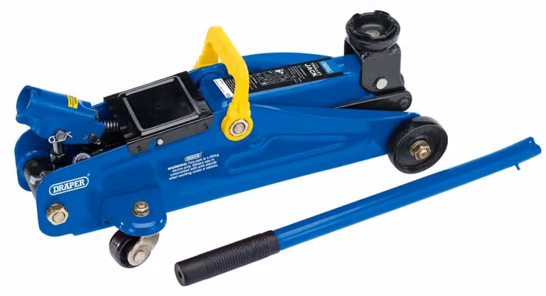 Cavalletto sollevatore leggero da 2 t, dimensioni 440x200x140 mm, colore blu, altezza di sollevamento da 130 a 330 mm