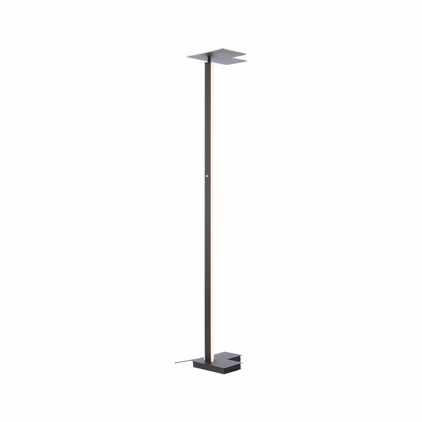 Brilliant Lampada da terra a LED Mora, dimmerabile, Nero, Soggiorno / Sala da pranzo, Metallo, Moderno, Lampada LED da terra