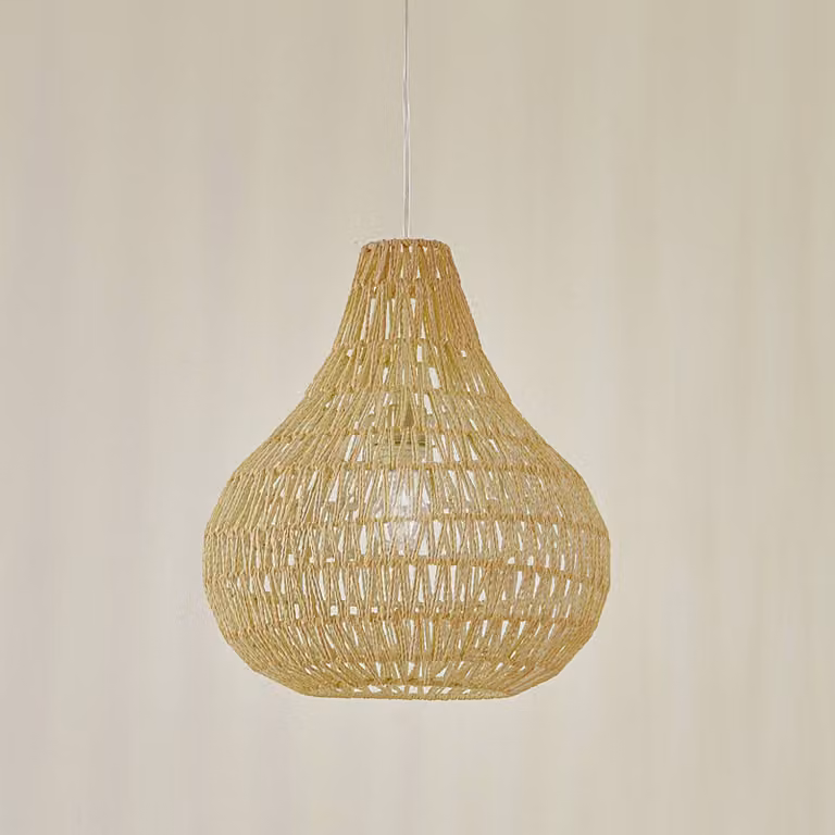 Lampada a sospensione Miryam Lindby, dimmerabile, Legno chiaro, Soggiorno / Sala da pranzo, Legno, Campagna / Rustiche, Lampada a sospensione