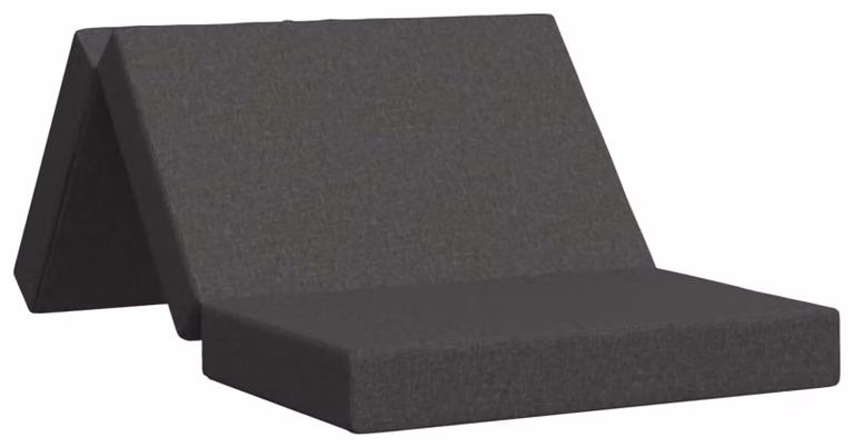 Divano Letto Pieghevole 100 x 67 x 45 cm Grigio Scuro