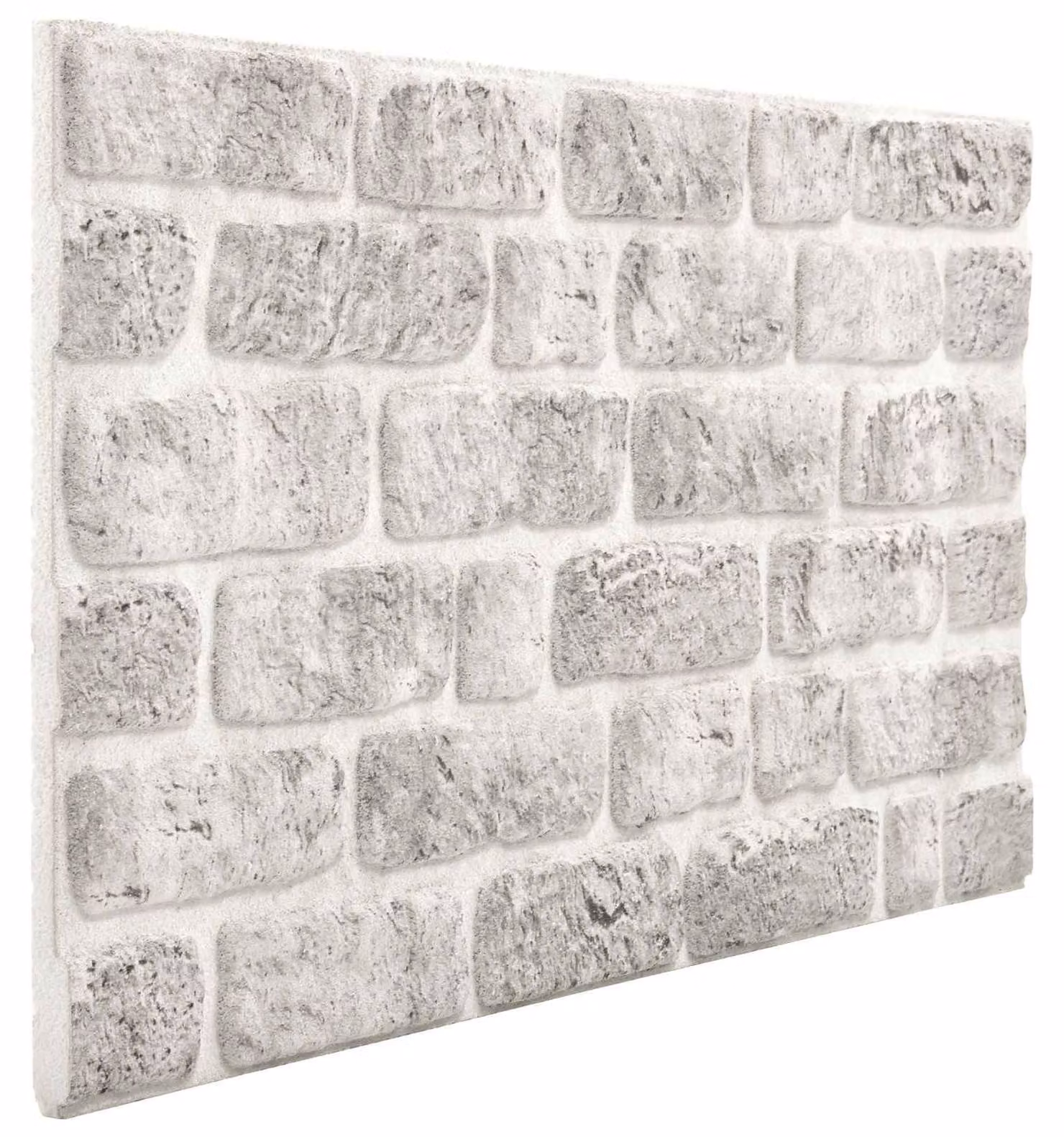 Pannelli da parete 10 pcs Grigio Chiaro 100 x 50 cm Schiuma EPS