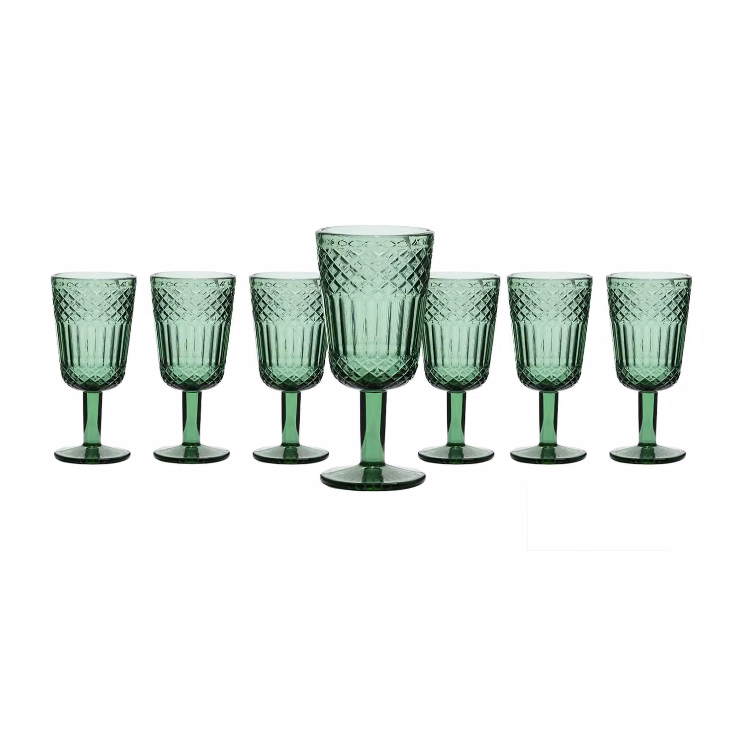 Set di 6 calici da vino Imperial Green Gusto Casa in vetro, colore verde, 300 ml – 1