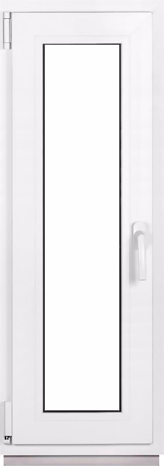Finestre per cantina Framex Finestre in PVC bianche Larghezza x altezza 40 x 120 cm (400 x 1200 mm) doppia (32 mm) rotazione/inclinazione DIN sinistra - Premium - Tutte le misure