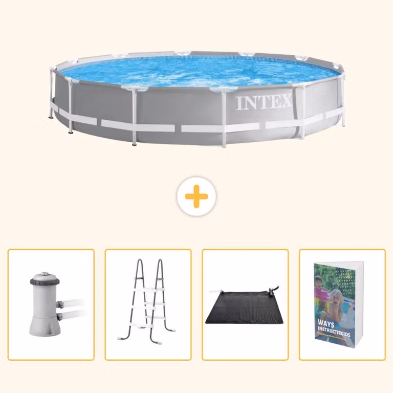 Struttura per piscina a forma di prisma - 366x76 cm - composta da 5 elementi - modello SCB128