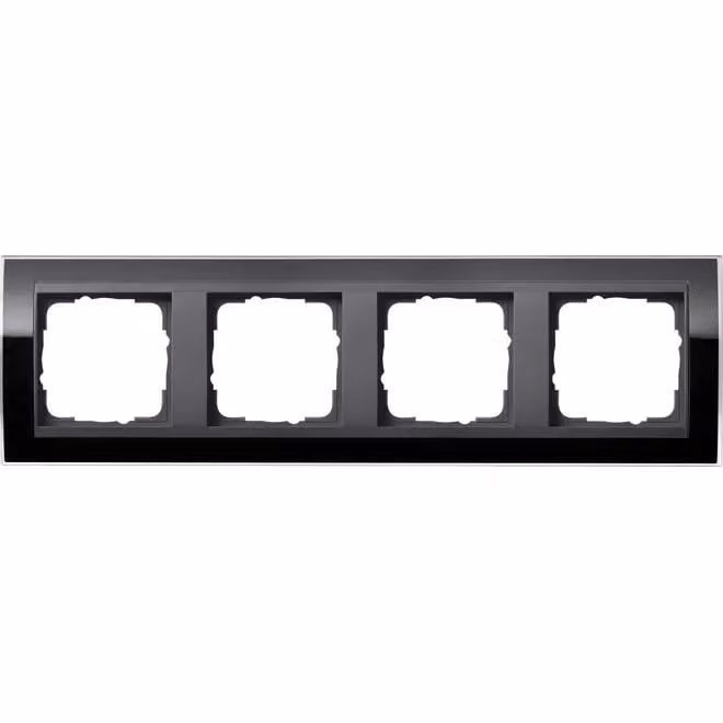 Gira telaio di copertura 4-gang chiaro nero 0214738