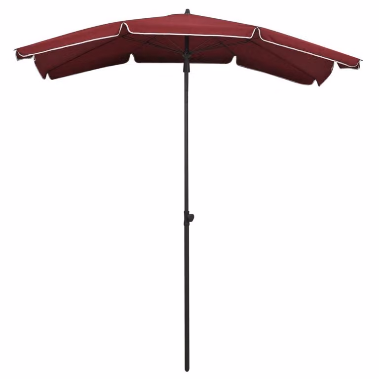 vidaXL Ombrellone con asta 200x130 cm Rosso Bordeaux