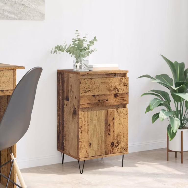 Credenza vidaXL in legno ingegnerizzato stile vintage marrone L/P/H: 35 x 40 x 70 cm
