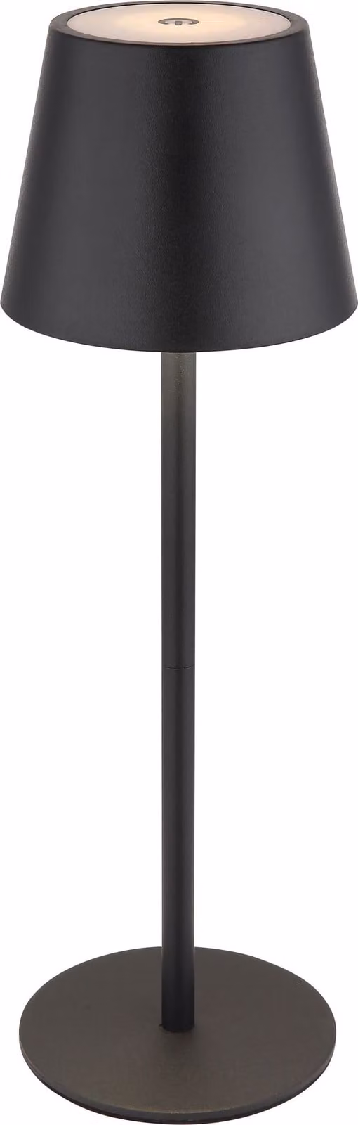 Lampada da tavolo senza fili con batteria ricaricabile Touch Dimmer Lampada da tavolo dimmerabile Nero 58488B