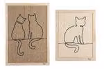 Disegnato da Lotte Gatto tiragraffi Poezels 70x50x2 cm legno
