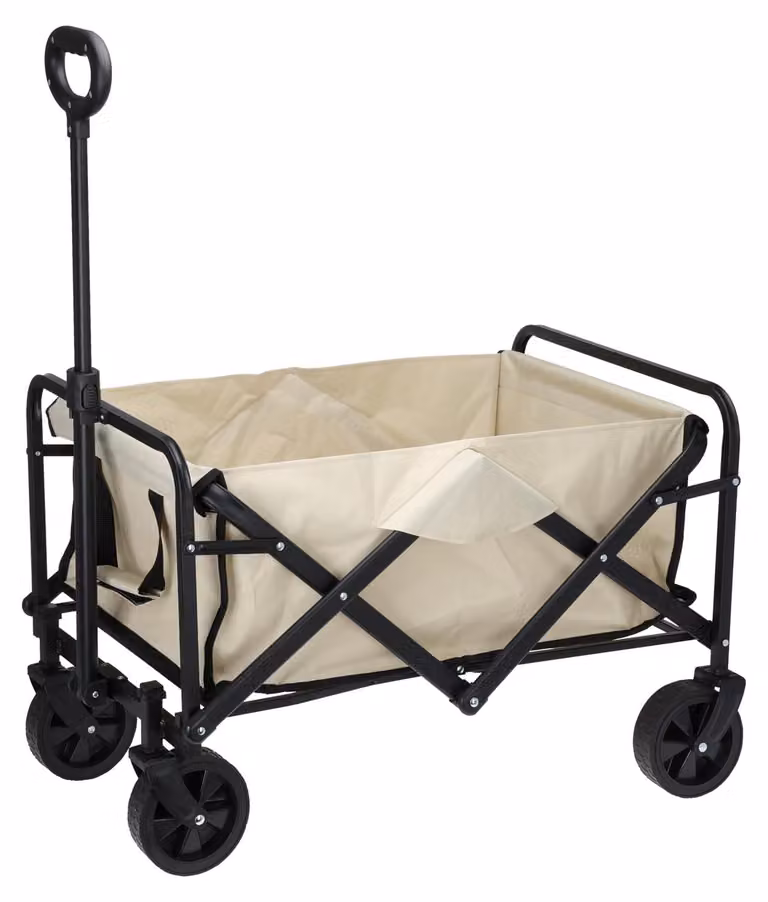 Carrello pieghevole Carrello da trasporto Carrello da giardino Beige