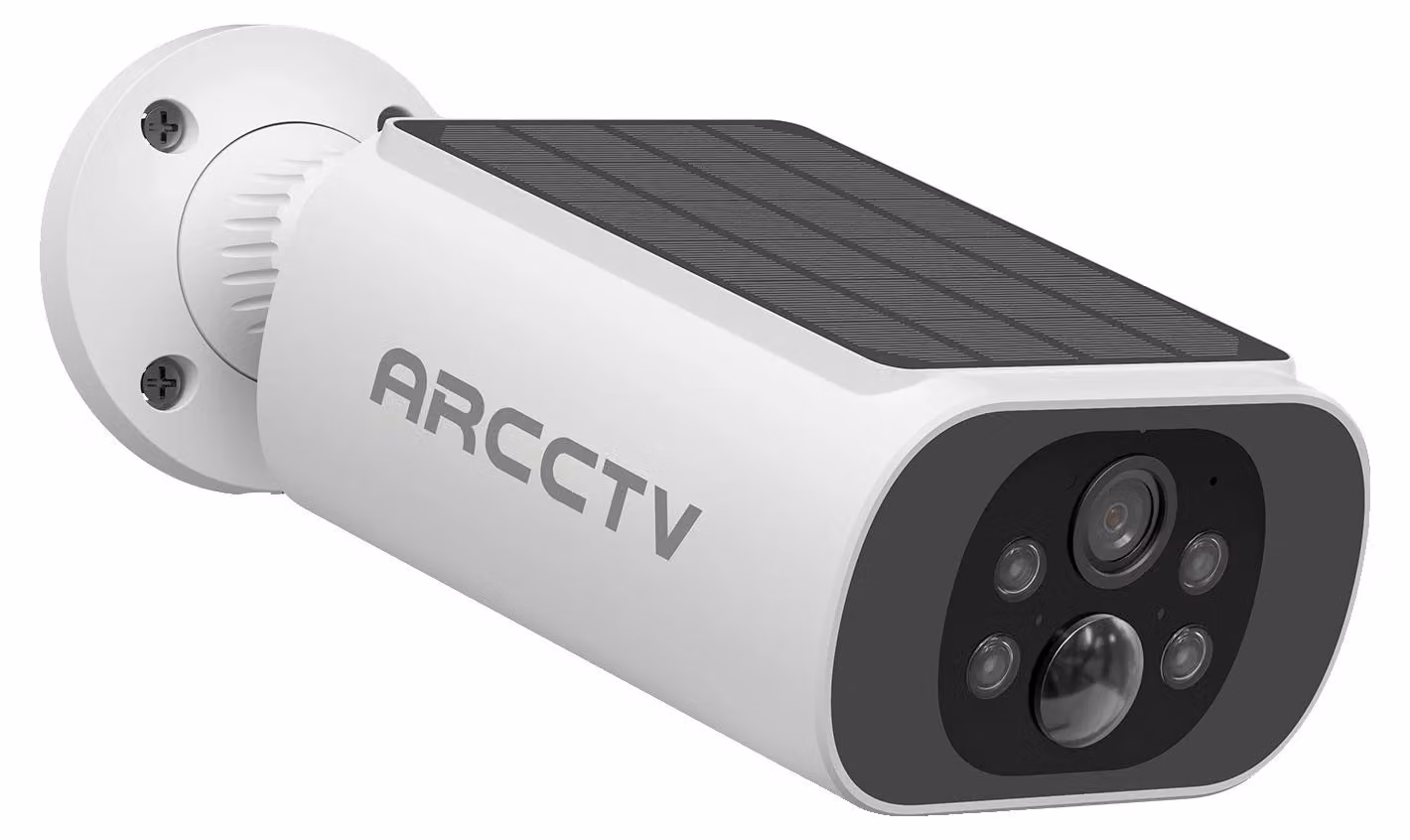 Telecamera di sicurezza, 4 MP, visione notturna a colori, 1 telecamera solare