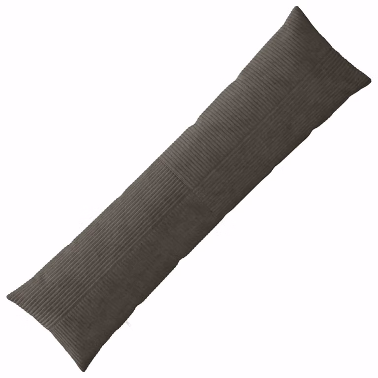 Federa ALMELO vidaXL in velluto a coste, colore Antracite, L 145 cm x P 40 cm