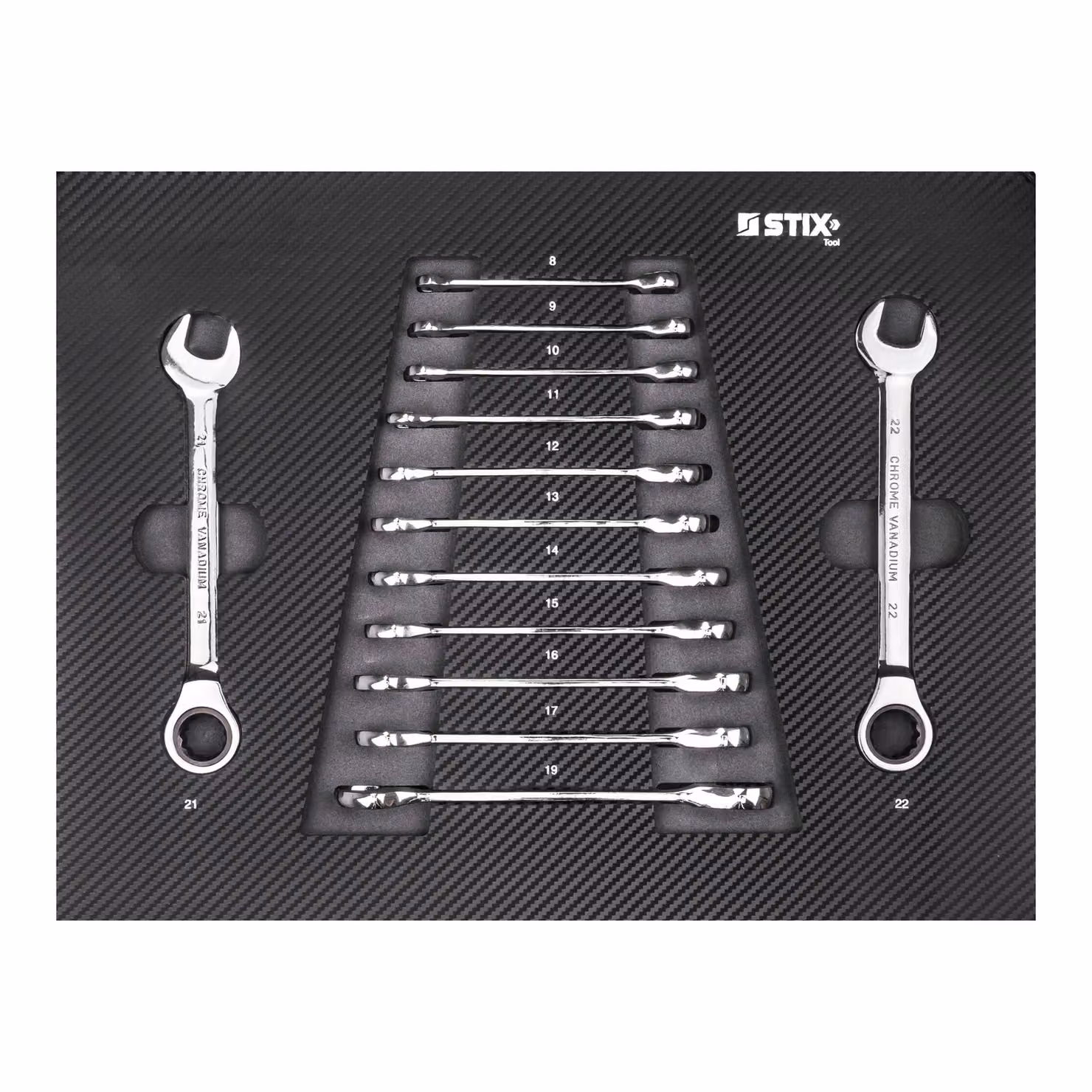 STIX Scomparto per cassetti da officina (set di chiavi a cricchetto, 13 pezzi) TD-2