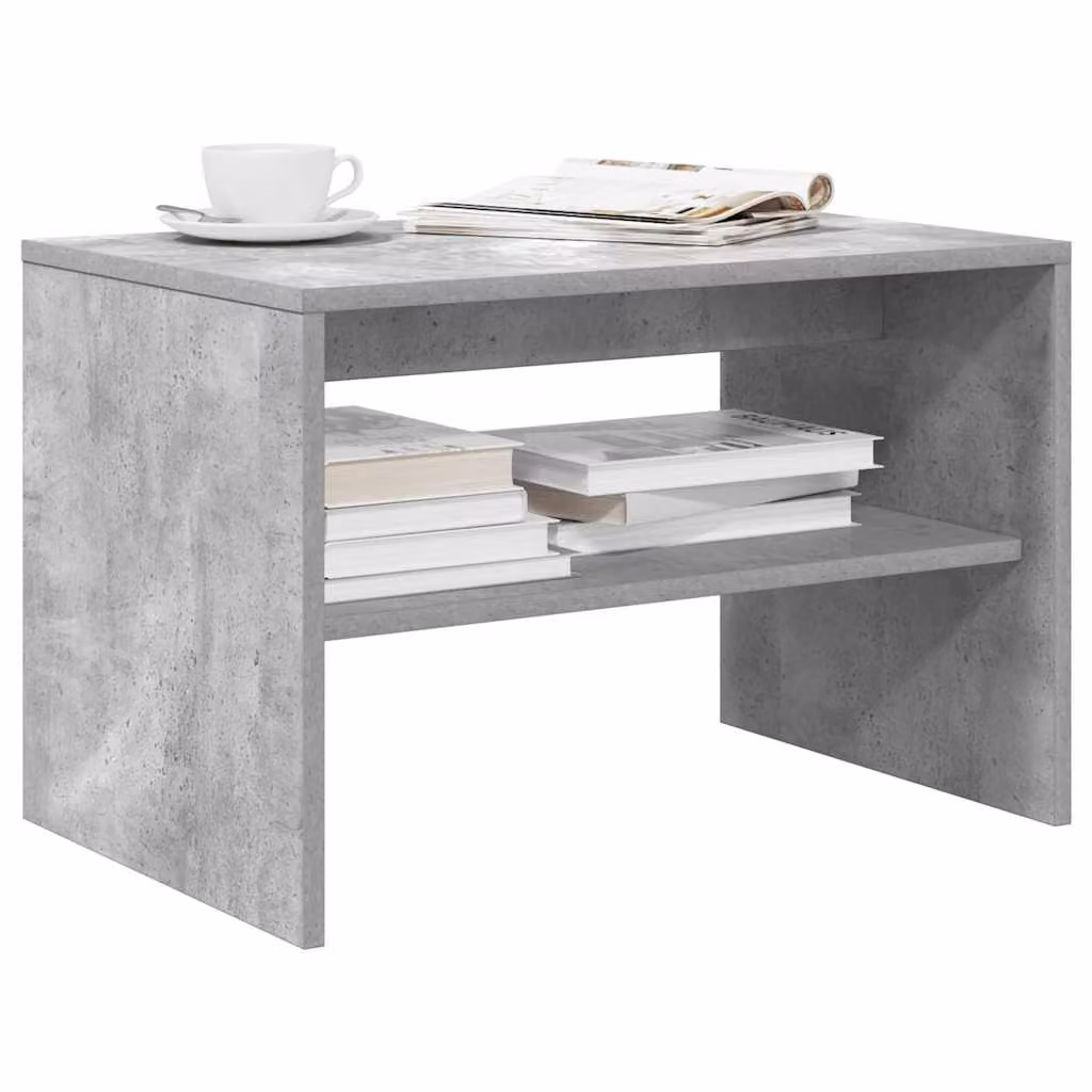 Mobile per TV moderno vidaXL in legno multistrato e MDF, Grigio Cemento, L 60 x P 40 x H 40 cm
