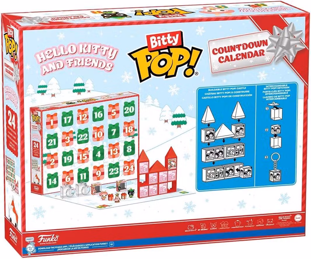 Calendario dell'Avvento Funko Bitty POP! di Hello Kitty, con mini-personcini da collezione