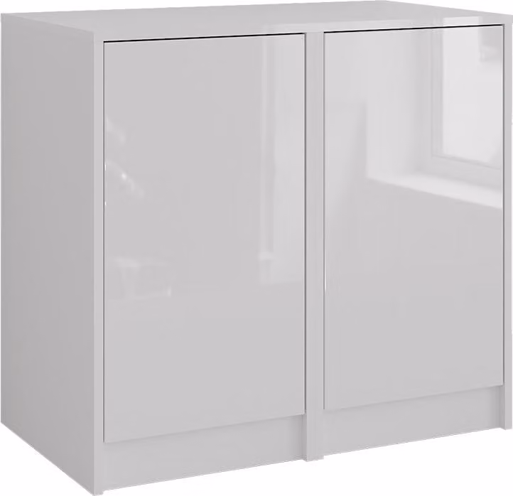 Credenza Vicco Sherry Bianco/bianco lucido 80.2 x 76 cm 2 parti, Model 57722
