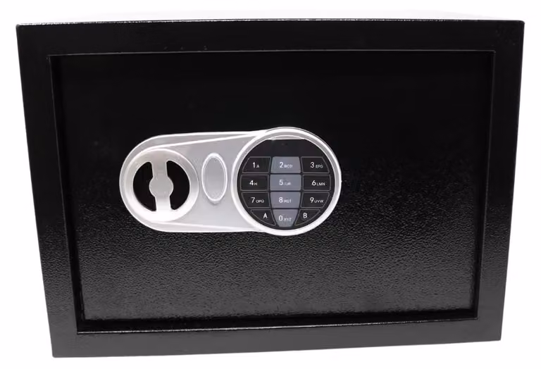 Cassaforte elettronica - Capacità: 21,8 litri - Materiale: metallo - Colore: nero