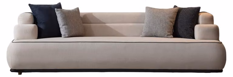 Dreisitzer Polstermöbel Couch Couchen Sitzpolster 255cm Wohnlandschaft Sofa