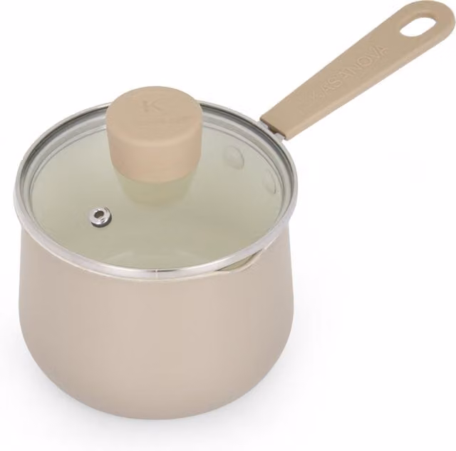 Bollilatte Mini Fantasy Kasanova in ceramica con coperchio, colore beige, Diametro: 13 cm