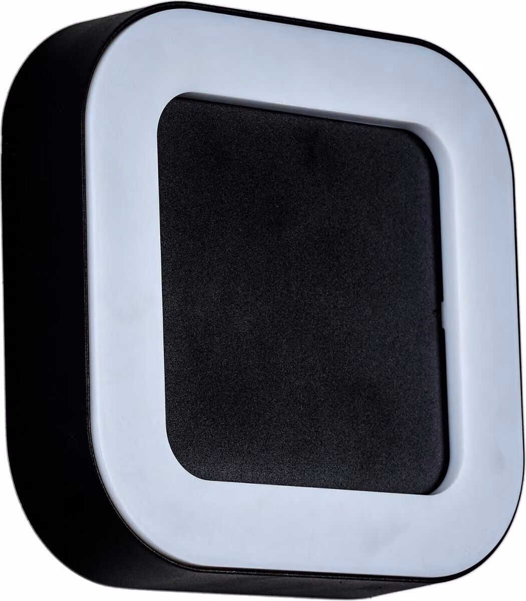Lampada da parete esterna a LED 12W nera IP 54 LUPUS ID-8016 Idealed