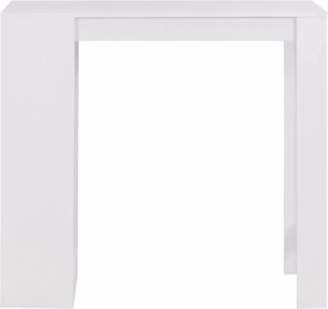 Tavolo da Bar con Ripiano Bianco 110x50x103 cm