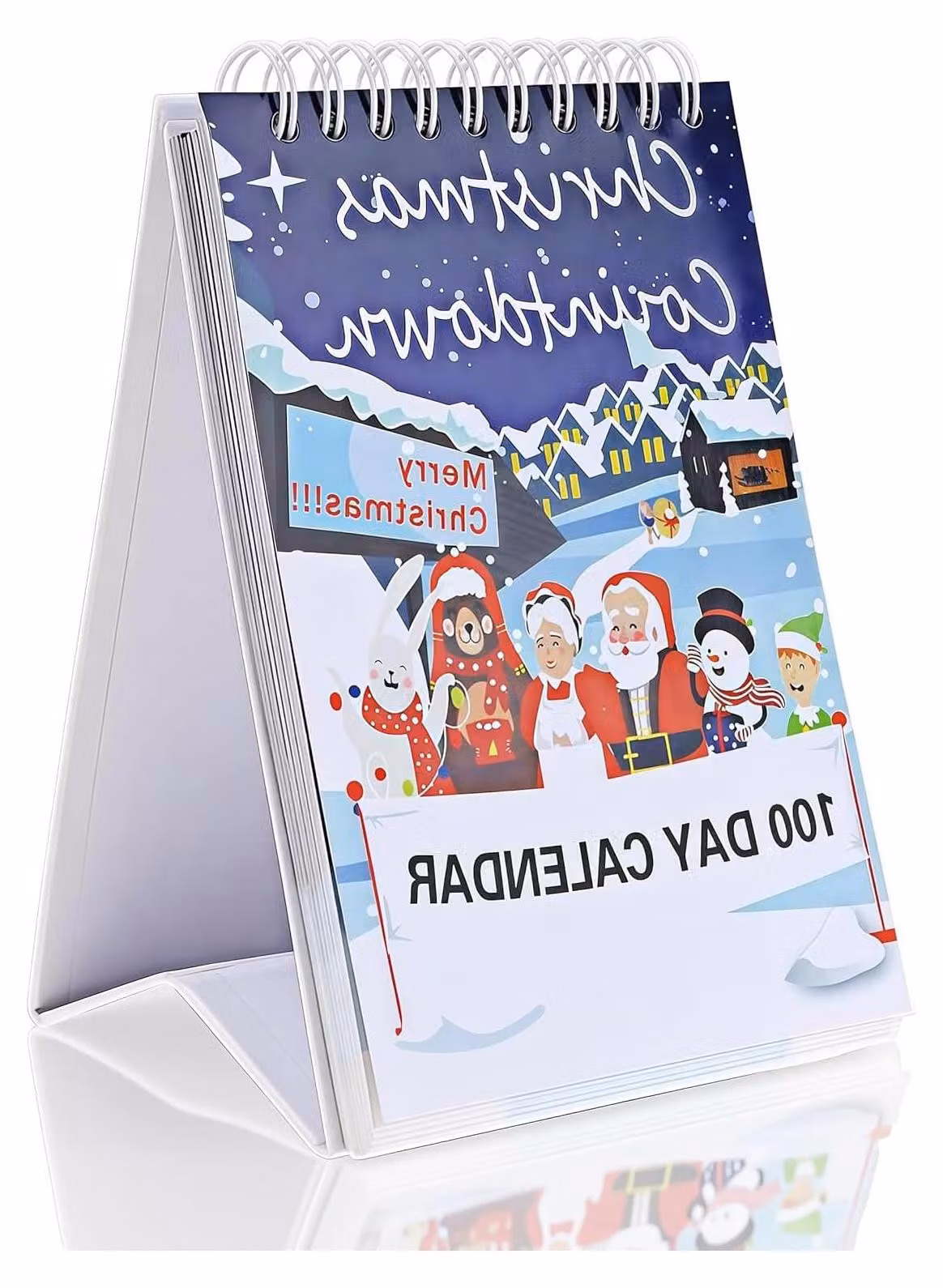 Calendario dell'Avvento per bambini, con 100 giorni, decorativo, per la casa