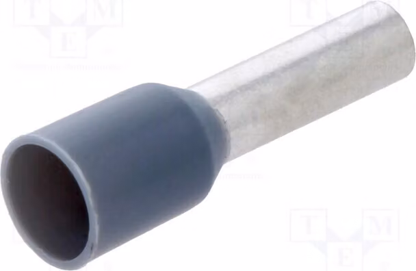 50 connettori a crimpare: involucro in rame, isolamento: isolato, sezione 4mm², modello BM 00508, tipo "ferrule" (occhiello)