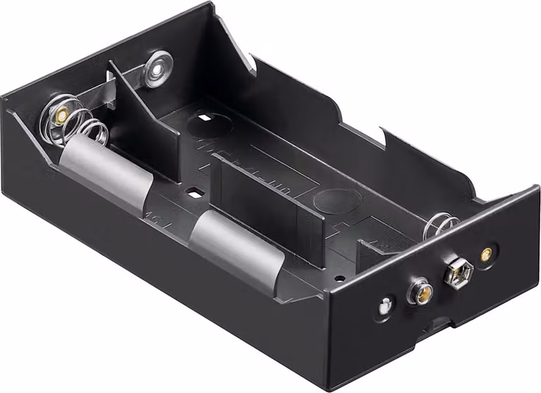 portabatterie goobay 4 x MonoD con connessione a pulsante