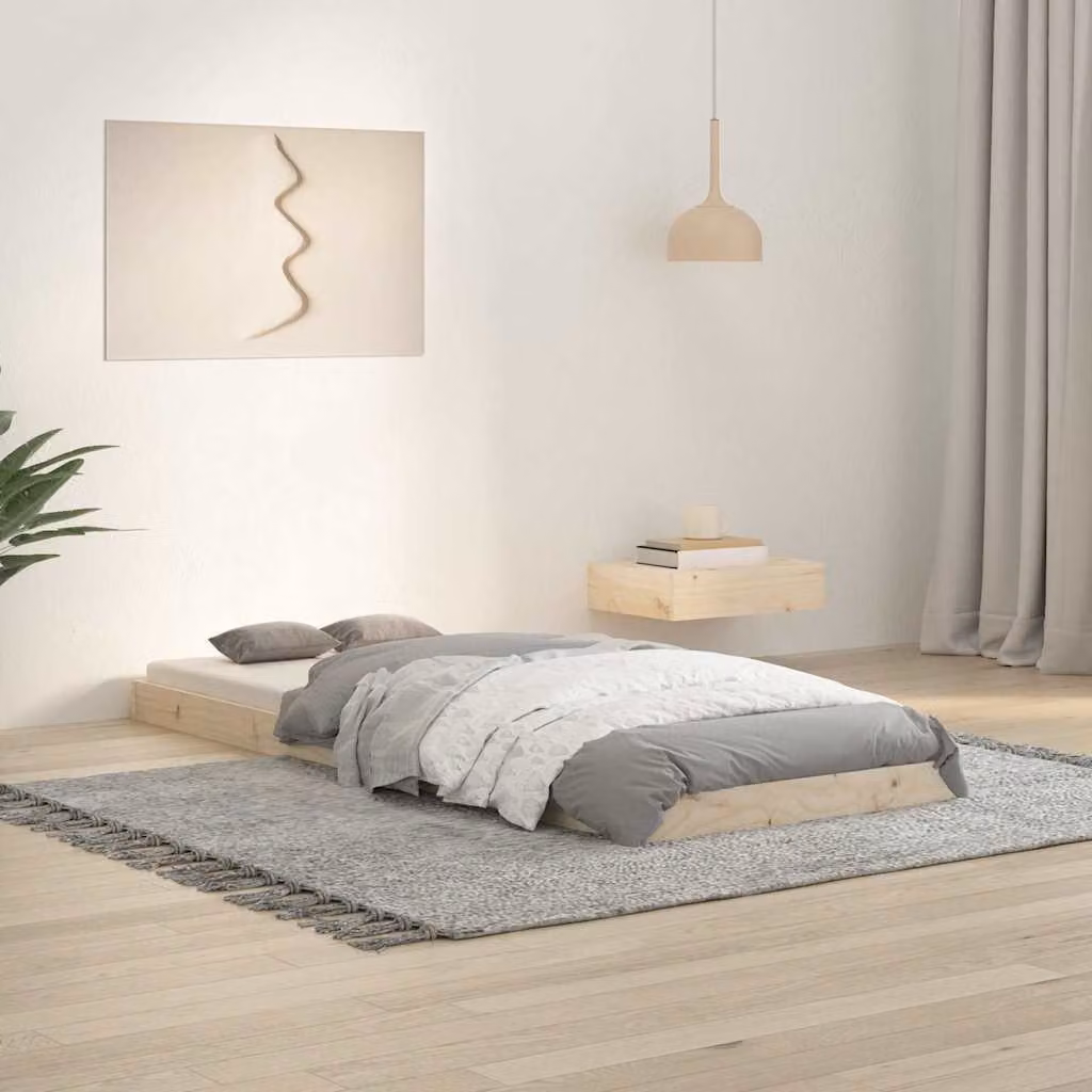 vidaXL Giroletto Single in Legno Massello di Pino L: 75 cm, P: 193,5 cm