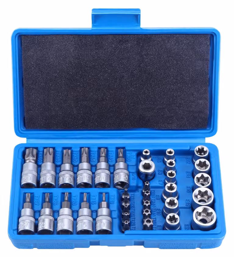 Set di cacciaviti Torx - 34 pezzi - Completo e versatile - Adatto per interni ed esterni - Set di chiavi a Esagono Torx e inserti - Ideale per lavori di bricolage...