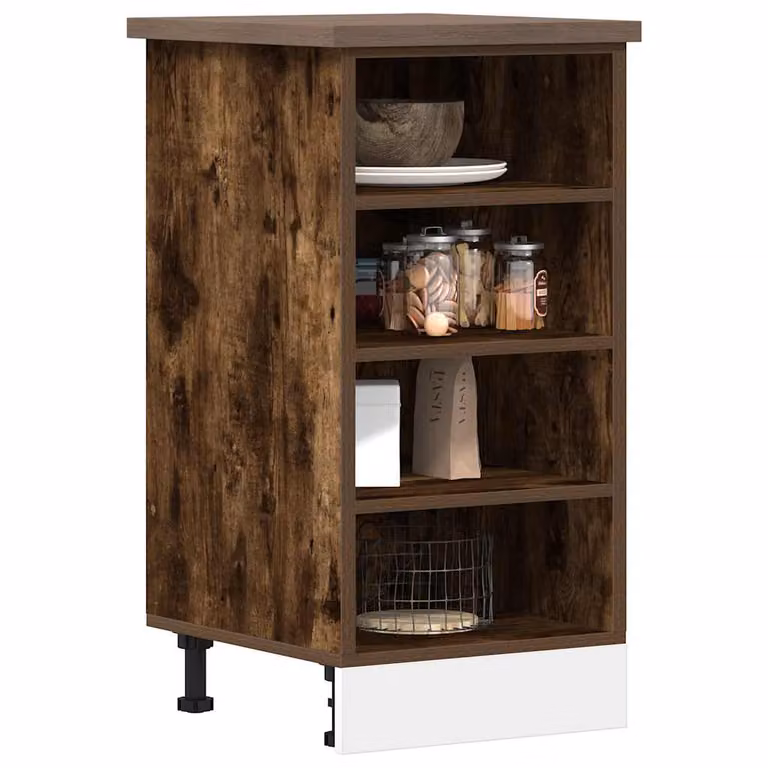 Armadio inferiore da cucina vidaXL Riga Rovere Fumo L: 40 cm, P: 44,5 cm, H: 81,5 cm