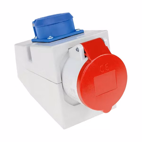 Presa combinata a parete BACHMANN 400V, IEC309 IPX4 Presa di protezione a 5 poli 230V 16A