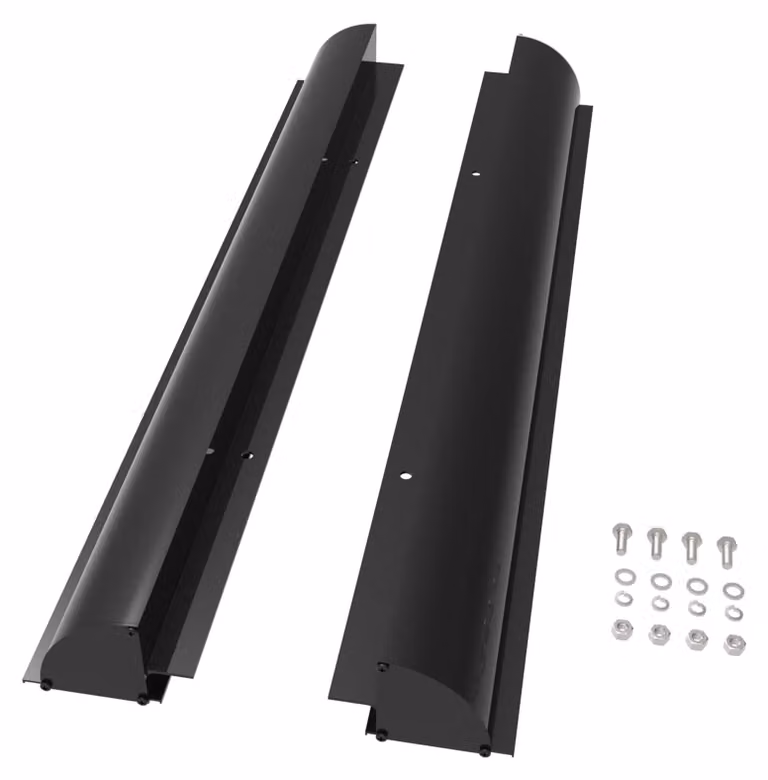Kit spoiler in alluminio nero da 670 mm per sistema di fissaggio di pannelli solari