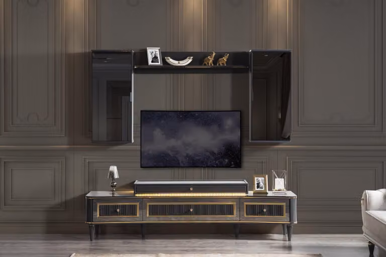Rtv Lowboard tv Ständer Sideboard Kommode Wohnzimmer Modern Holz Design Möbel