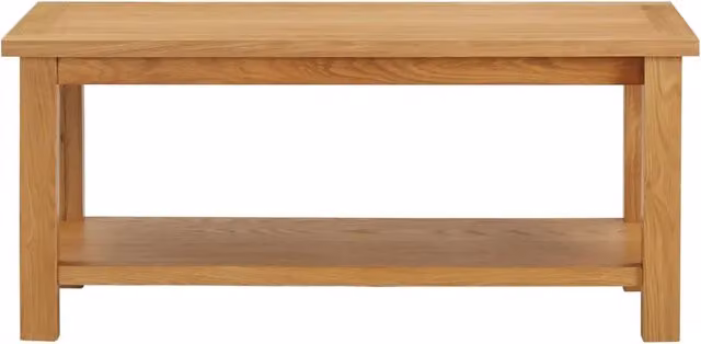 Tavolino da salotto rettangolare vidaXL in legno di rovere marrone L: 90 cm, P: 45 cm, H: 40 cm
