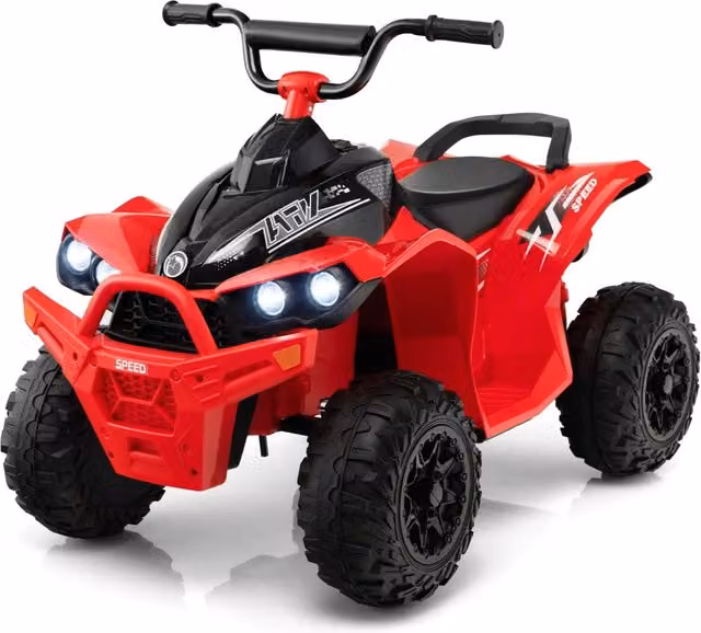 Auto fuoristrada elettrica per bambini con luci e suoni, colore rosso, L/P/H: 96 x 58 x 70 cm