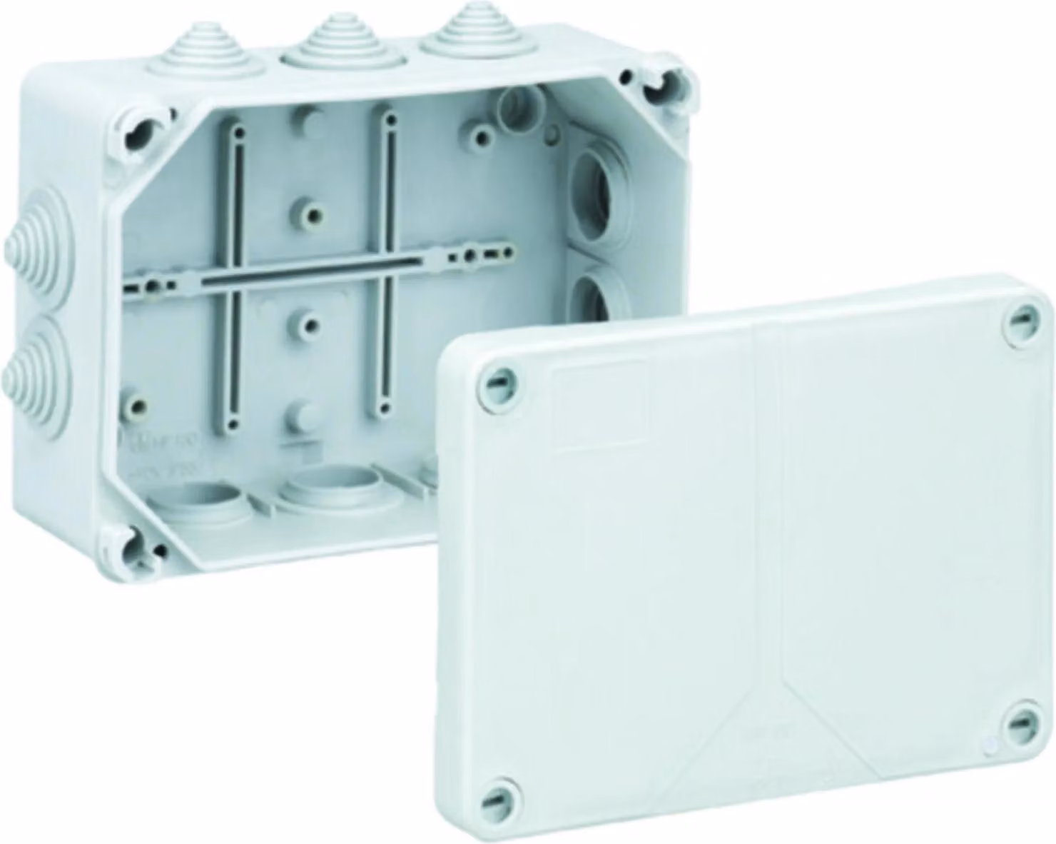Spelsberg FR Scatola di derivazione IP55, 164x119x77 mm Nipplo a gradini, coperchio a chiusura rapida, 1 pz.