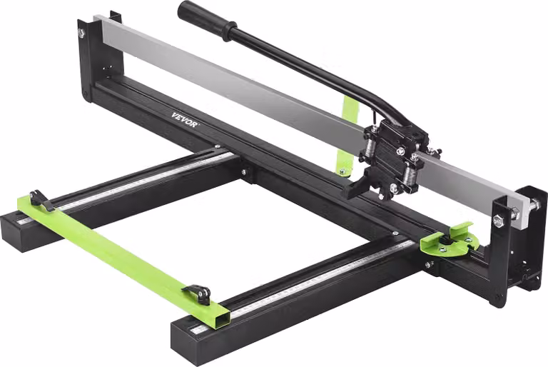 VEVOR 800 mm Blu Tagliapiastrelle manuale con posizionamento laser preciso e superficie in gomma antiscivolo Guida e supporto singoli Adatto per pavimenti in gres porcellanato e Vetroceramica
