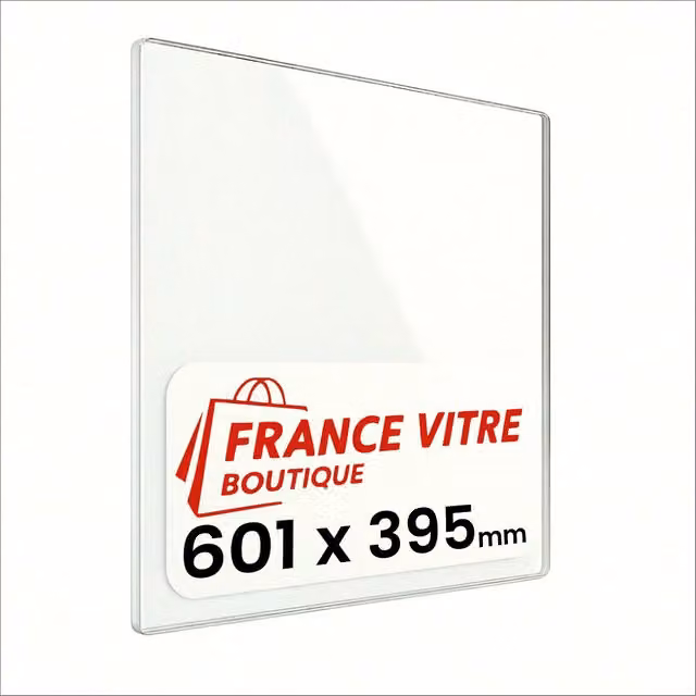 Vetro di ricambio per stufa a legna e camino France Vitre, trasparente, L: 60,1 cm x P: 39,5 cm x H: 0,4 cm