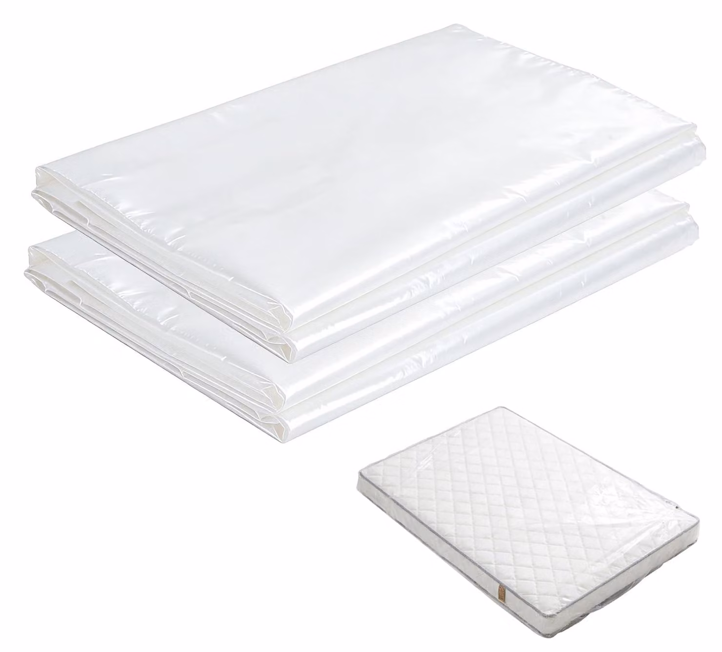 Coprimaterasso impermeabile, dimensioni 120x200 cm, confezione da 2, resistente agli strappi