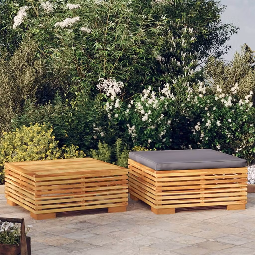 Maison Exclusive - Set da giardino a 2 pezzi in teak massiccio